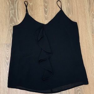 Black Thin Strap Blouse - Small